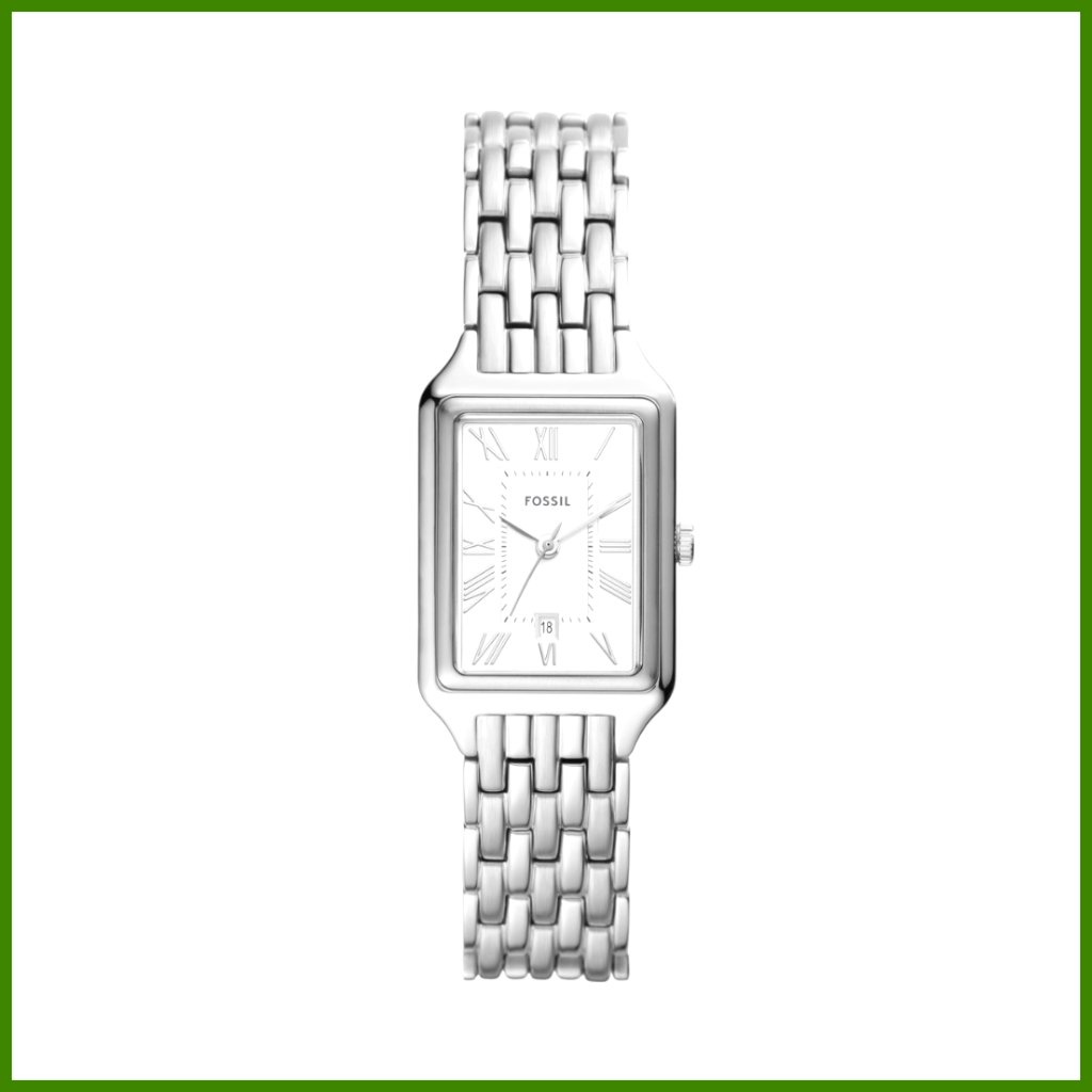 Stainless Steel Quartz Watch With Foldover Clasp, Water Resistant